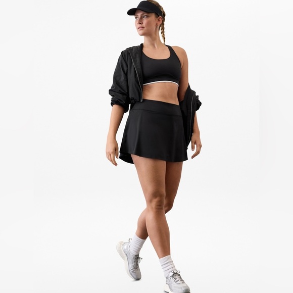 NWT Athleta Ace Advantage 13 1/2 Black Skort Size Large - Picture 2 of 8